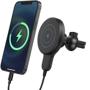 25 Universal Car Phone Holder with Magnetic Mount and Wireless Charging