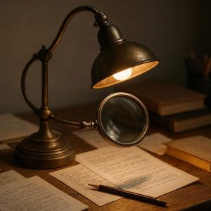 6 Magnifying Glass Desk Lamp with LED Ring Light for Crafts